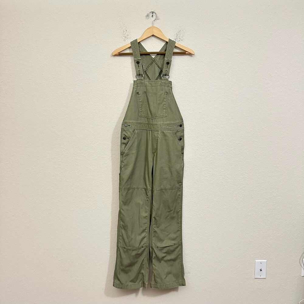 PATAGONIA All Seasons Hemp Canvas Bib Overalls Fatigue Green Workwear